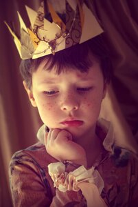 Magic crown a cute baby