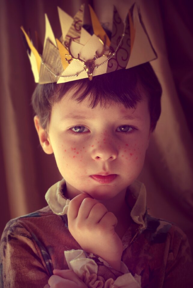 Magic crown a cute baby