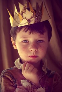 Magic crown a cute baby