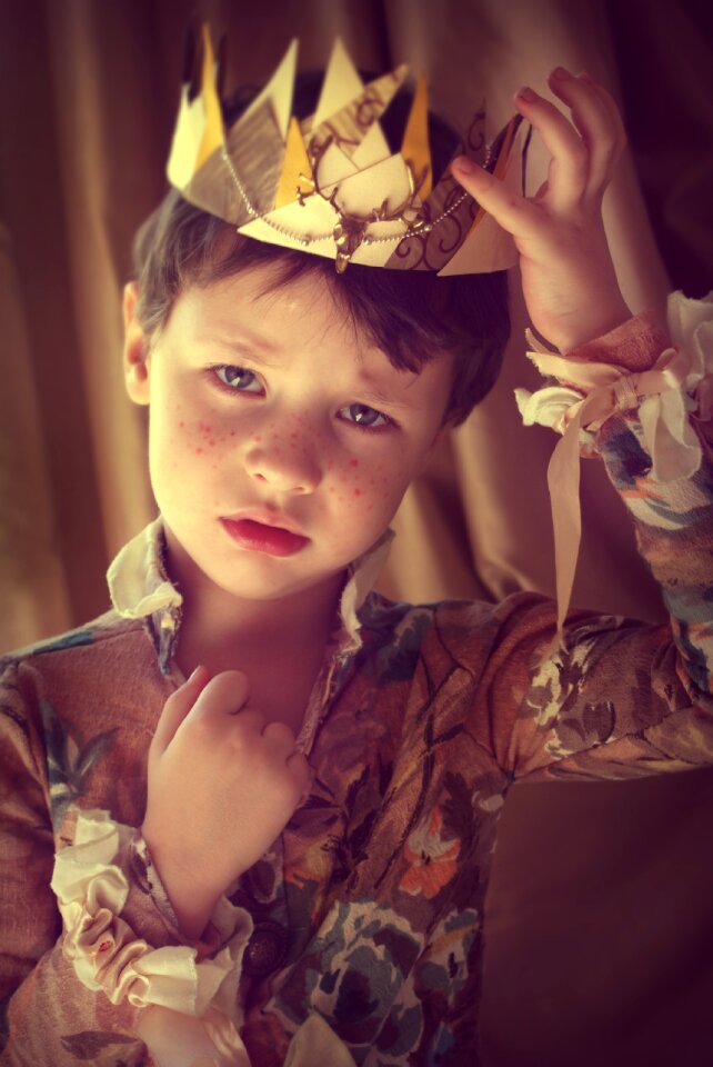 Magic crown a cute baby