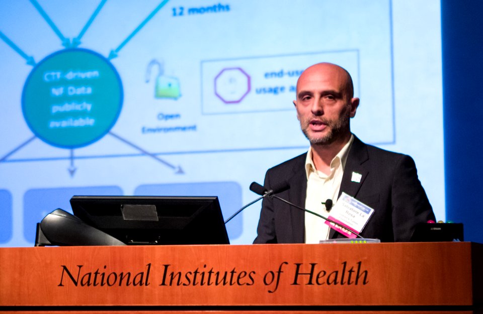 Salvatore La Rosa at Rare Disease Day at NIH 2018 (wide crop)