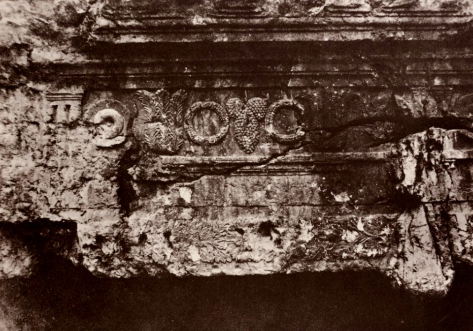 Salzmann, Auguste - Jerusalem; Grab der Könige Judäas, obere und mittlere Friese (Zeno Fotografie)