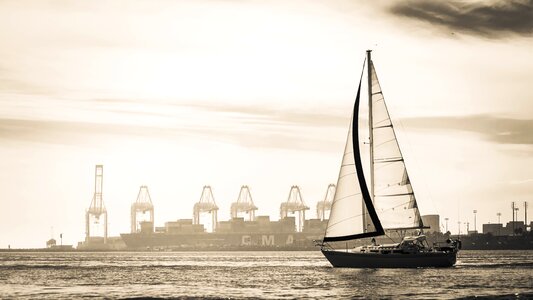 Boat sea sail photo