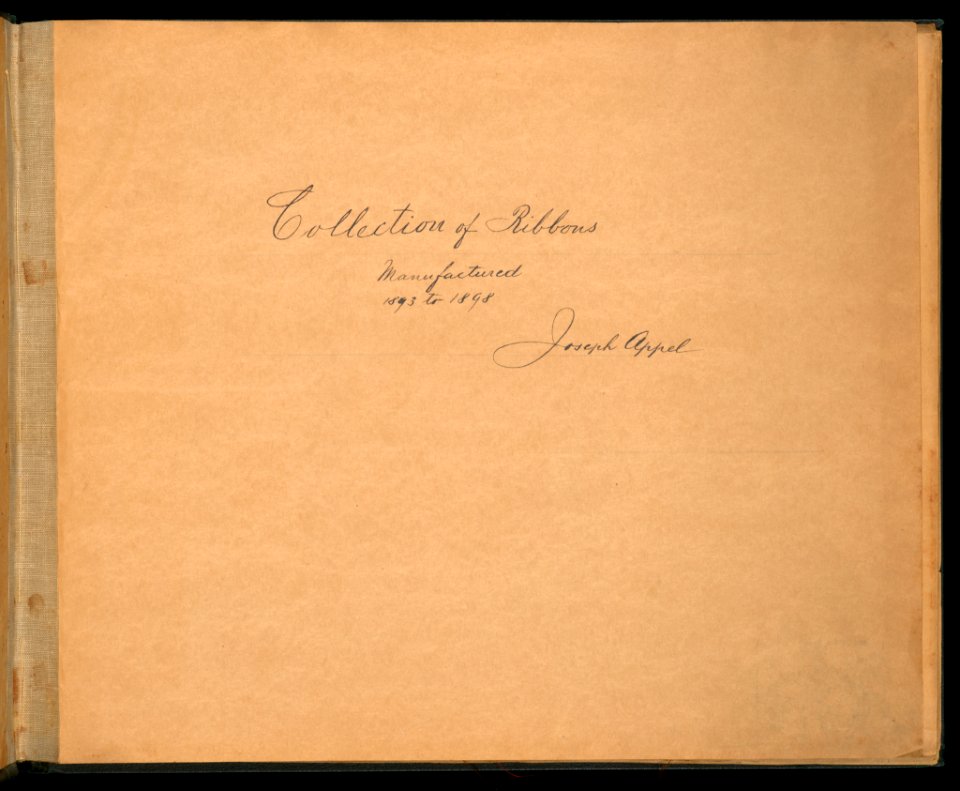 Sample Book Of Woven Ribbons (USA), 1893–98 (CH 18572677-4)