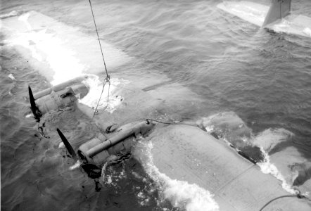 Salvage of PBY at Attu 1943