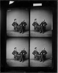 Samuel Clemens on the left, & possibly Gen. Thomas Williams - NARA - 529038