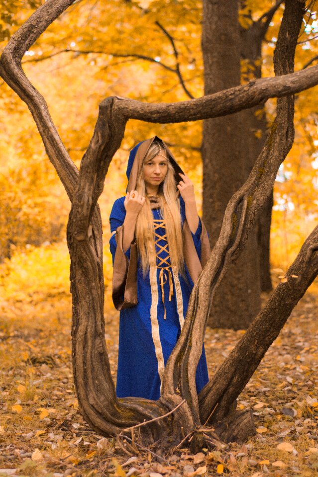 Witchcraft girl forest