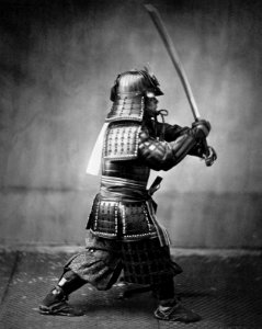 Samurai with sword