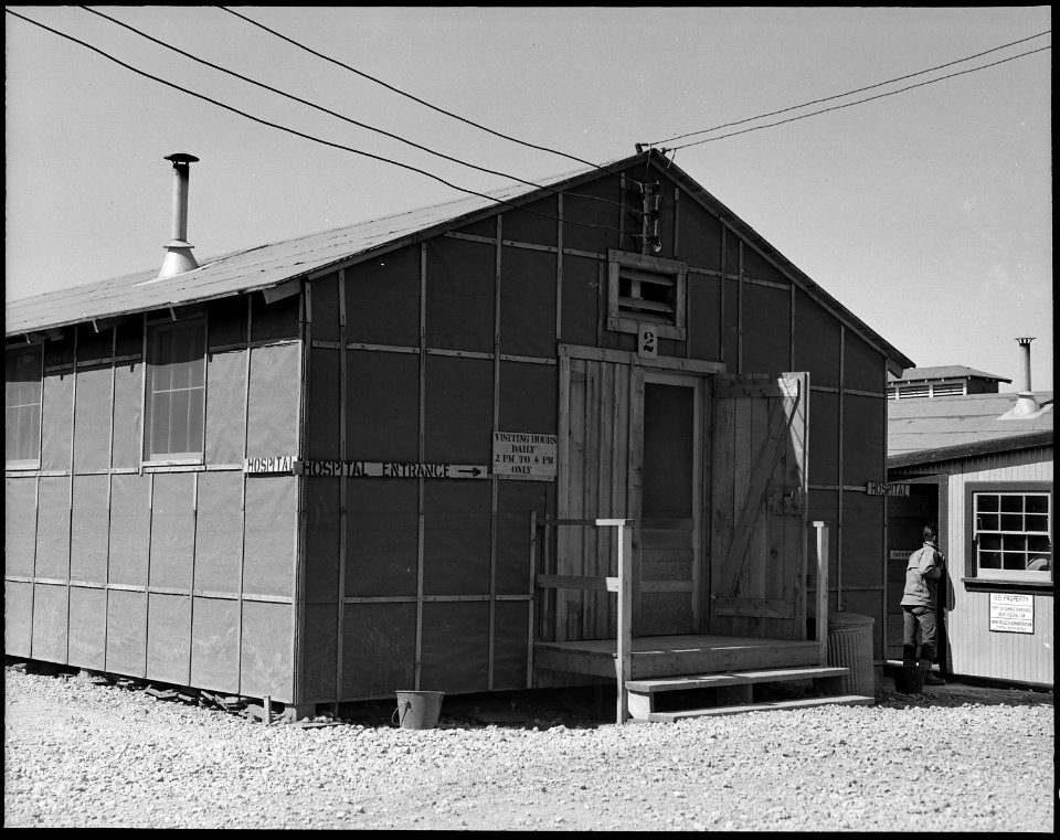 San Bruno, California. Two babies were delivered in the hospital, shown here, this morning by a Jap . . . - NARA - 537933