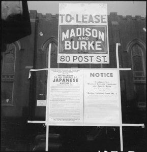 San Francisco, California. Civilian Exclusion Order Number 5, ordering evacuation of residents of J . . . - NARA - 536452