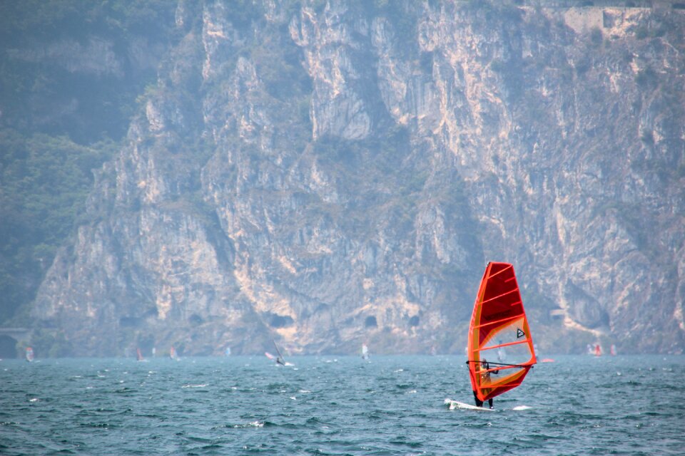 Landscape mountains water sports