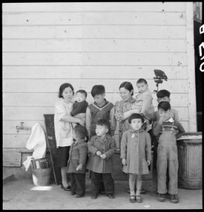 San Francisco, California. Families of two Shinto priests who were interned on December 8, 1942, im . . . - NARA - 536402 photo