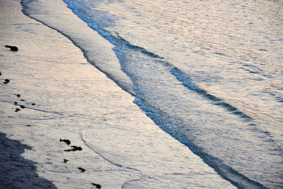 Sand beach reflections of light
