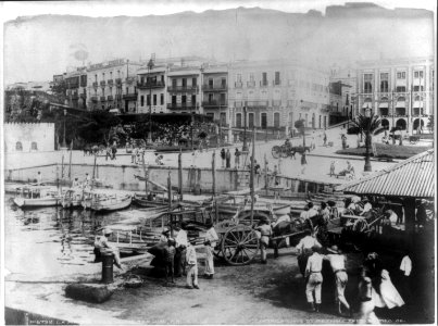 San Juan, Puerto Rico, and vicinity, 1901-1903- wharf and plaza LCCN2006675634 photo