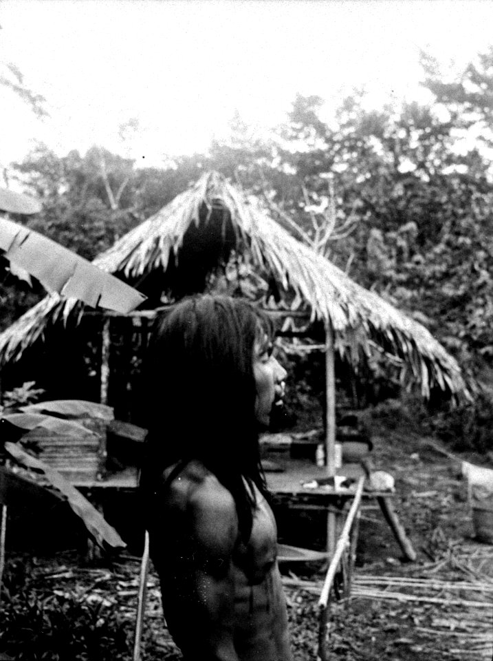 Samme indian med näsprydnad som i foto 004060. Här i profil. Choco. Colombia - SMVK - 004061