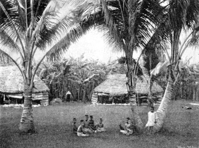 Samoa huts 1901 Korensky photo
