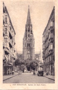 San Sebastian, Espanha, inicio do Séc. XX, Iglesia del Buen Pastor, Arquivo de Villa Maria, Angra do Heroísmo, Açores.