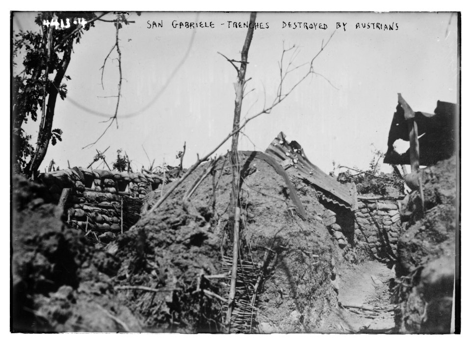 San Gabriele - trenches destroyed by Austrians LCCN2014705912