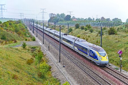 London - paris high-speed rail line eurotunnel photo