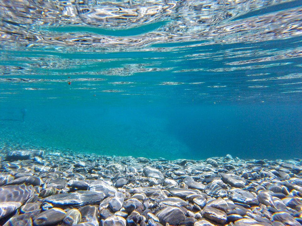 Water waves nature