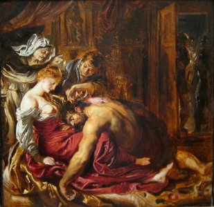 Samson and Delilah by Rubens, 1609