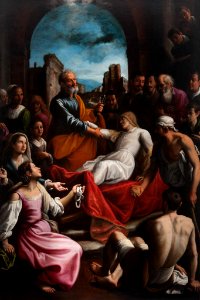 San Pietro resuscita Tabitha Fabrizio Santafede