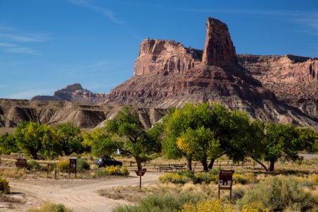 San Rafael Swell at canyon-bridge campground
