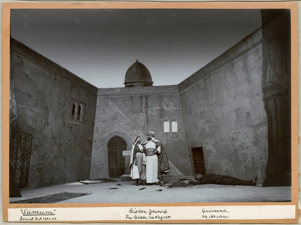 Samum, Dramatiska teatern 1902. Föreställningsbild - SMV - H14 049
