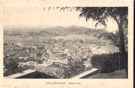 San Sebastian, Espanha, inicio do Séc. XX, Desde Ulía, Arquivo de Villa Maria, Angra do Heroísmo, Açores.