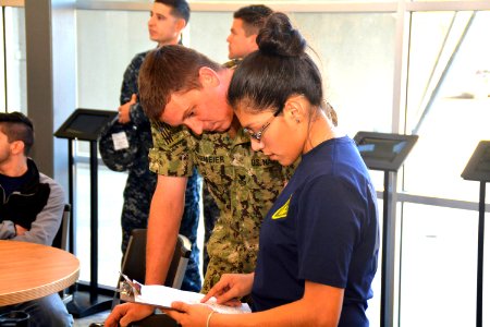 San Antonio Future Sailors, Recruiters donate time to Food Bank 170201-N-ND850-001