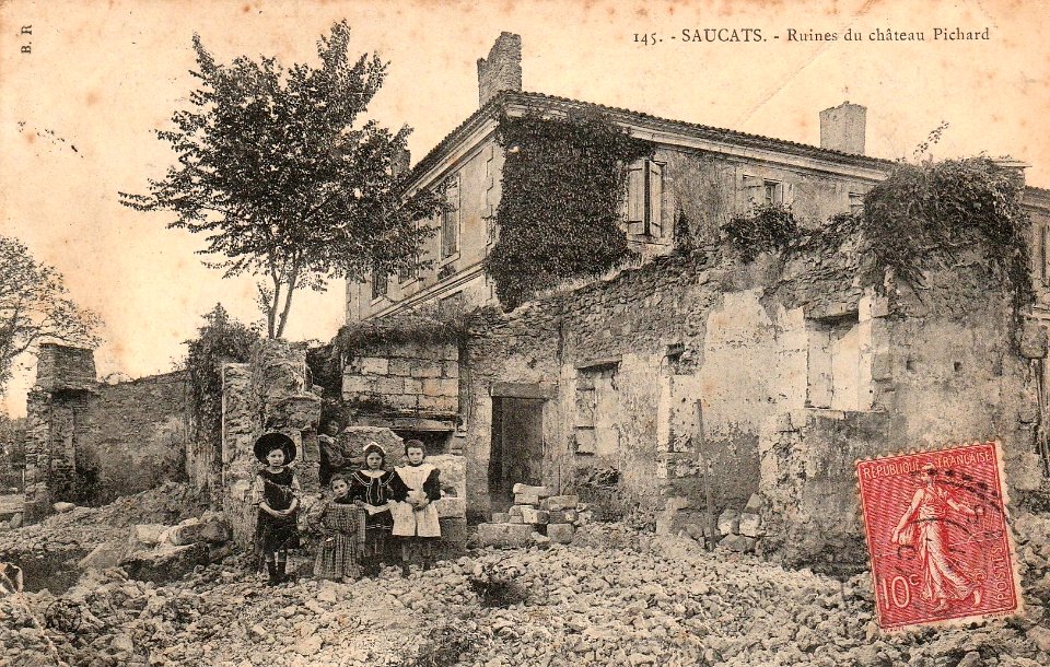Saucats - ruines du château Pichard