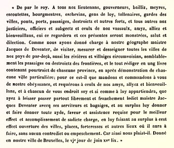Sauf-conduit de Jacques de Deventer