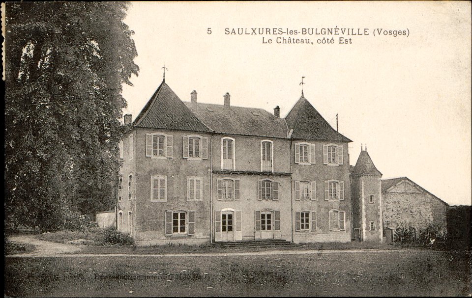 Saulxures-les-Bulgnéville (Vosges), Le Château, côté Est CP 4943 PsurR