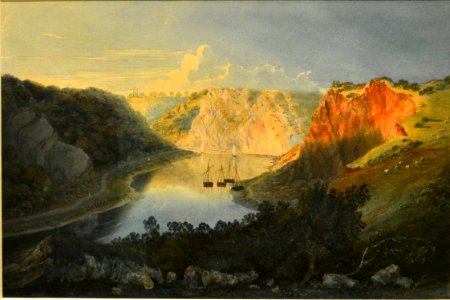 Samuel Jackson, Les Gorges de la rivière Avon au coucher du soleil (v. 1825)