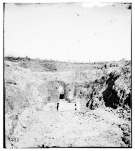 Savannah, Georgia (vicinity). Mortar, Fort McAllister LOC cwpb.03146