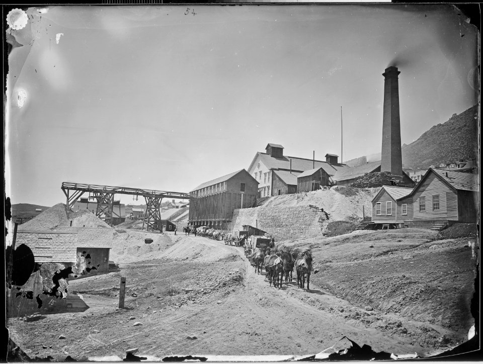 Savage Silver Mining Works. Virginia City, Nevada - NARA - 519493