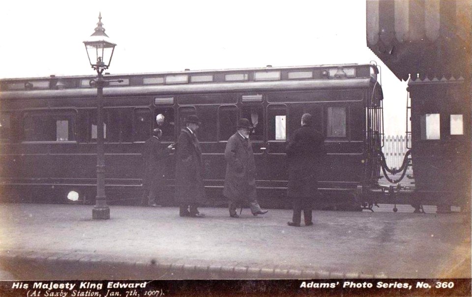 Saxby railway station (postcard)