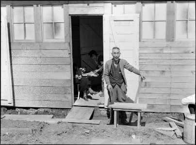 San Bruno, Calfiornia. This assembly center has been opened for two days. Busload after busload of . . . - NARA - 537674
