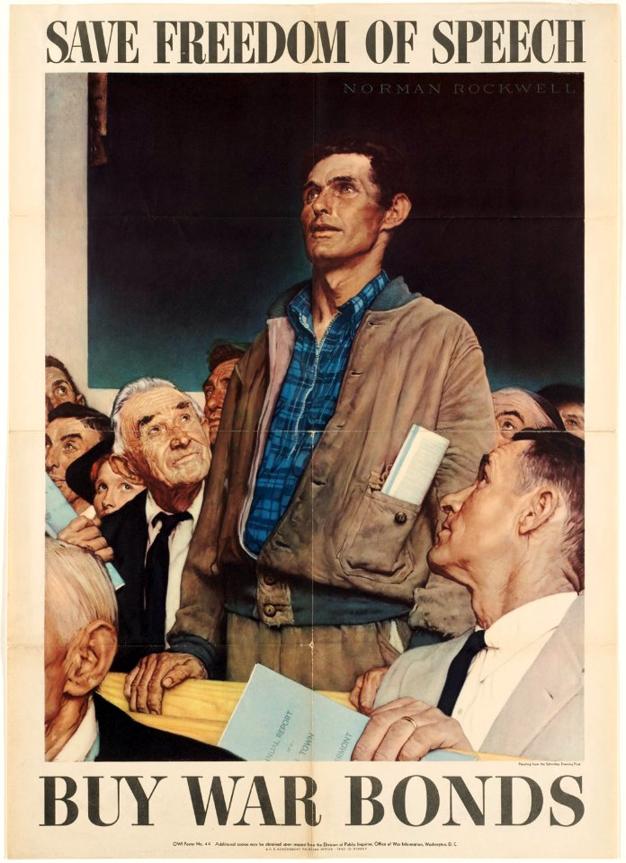 Save freedom of speech. Buy war bonds