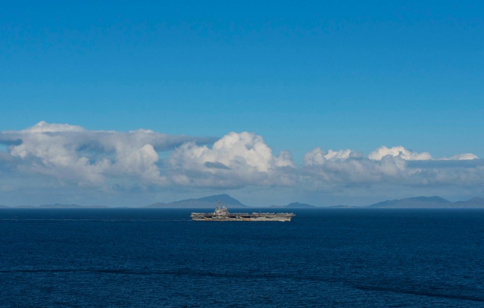 Saxon Warrior is a United States and United Kingdom co-hosted carrier strike group exercise that demonstrates interoperability and capability to respond to crises and deter potential threats. (36307598091)