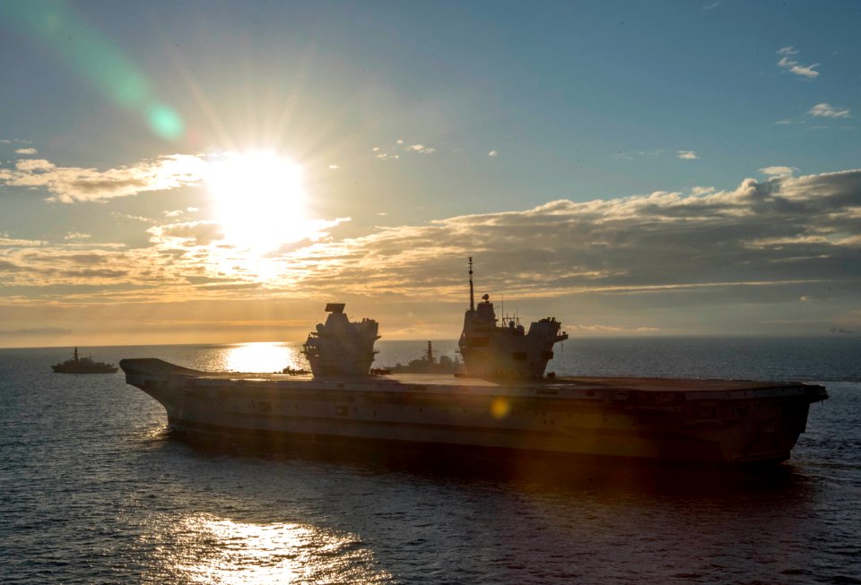 Saxon Warrior is a United States and United Kingdom co-hosted carrier strike group exercise that demonstrates interoperability and capability to respond to crises and deter potential threats. (36342297151)