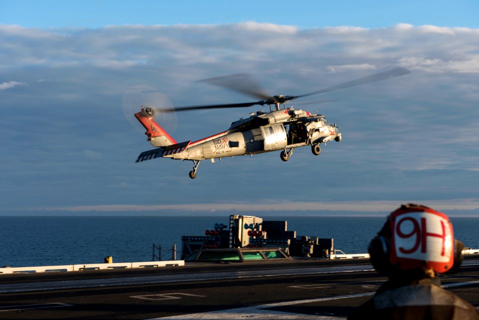 Saxon Warrior is a United States and United Kingdom co-hosted carrier strike group exercise that demonstrates interoperability and capability to respond to crises and deter potential threats. (36433493726)