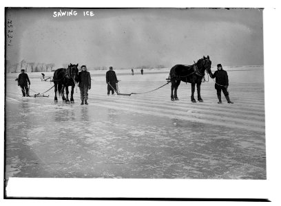 Sawing ice LCCN2014691813