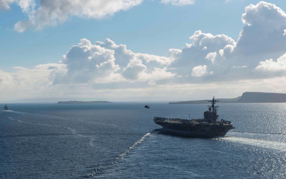 Saxon Warrior is a United States and United Kingdom co-hosted carrier strike group exercise that demonstrates interoperability and capability to respond to crises and deter potential threats. (35609859884)