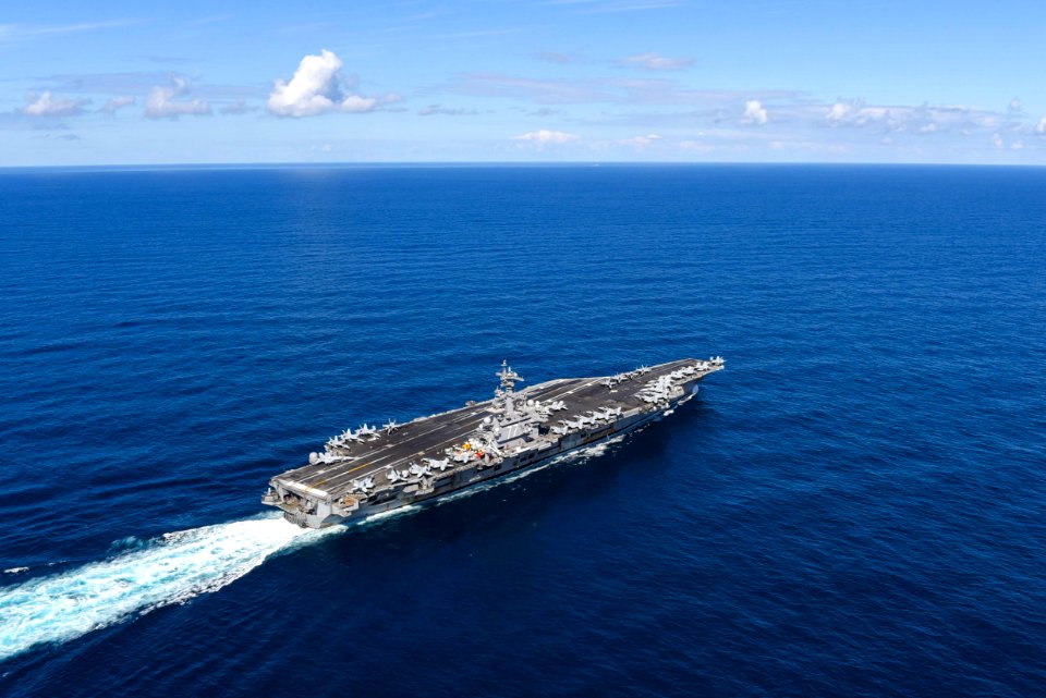 Saxon Warrior is a United States and United Kingdom co-hosted carrier strike group exercise that demonstrates interoperability and capability to respond to crises and deter potential threats. (35637145953)