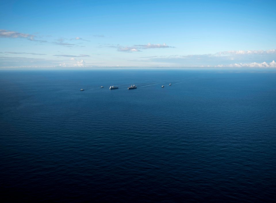 Saxon Warrior is a United States and United Kingdom co-hosted carrier strike group exercise that demonstrates interoperability and capability to respond to crises and deter potential threats. (35644244354)