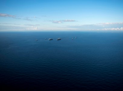 Saxon Warrior is a United States and United Kingdom co-hosted carrier strike group exercise that demonstrates interoperability and capability to respond to crises and deter potential threats. (35644244354)