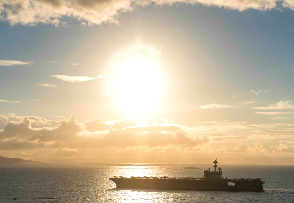 Saxon Warrior is a United States and United Kingdom co-hosted carrier strike group exercise that demonstrates interoperability and capability to respond to crises and deter potential threats. (36048044120)
