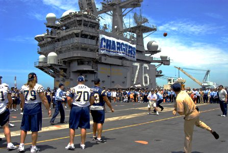 San Diego Chargers USS Ronald Reagan photo