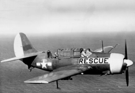 SB2C-4 NAS Kaneohe Rescue Unit in flight